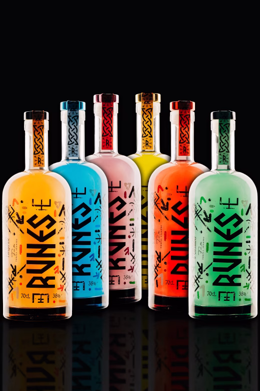 Runes Gin Full Range 70cl Bottles - 38% ABV